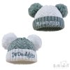 H682-SG: Sage Green Embroidered Chevron Hat 0-12 Months)